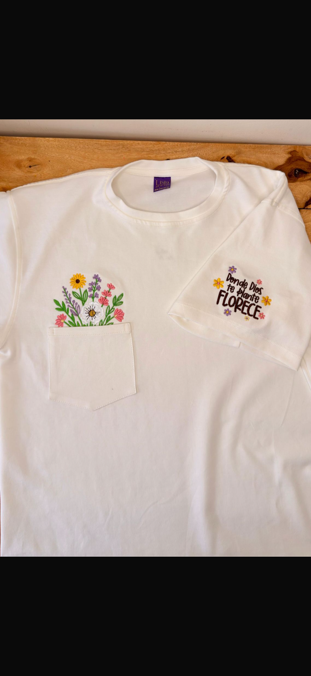 Camiseta florecer